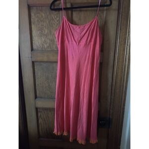 Dosa Silk Pink Orange Slip Dress Size 3